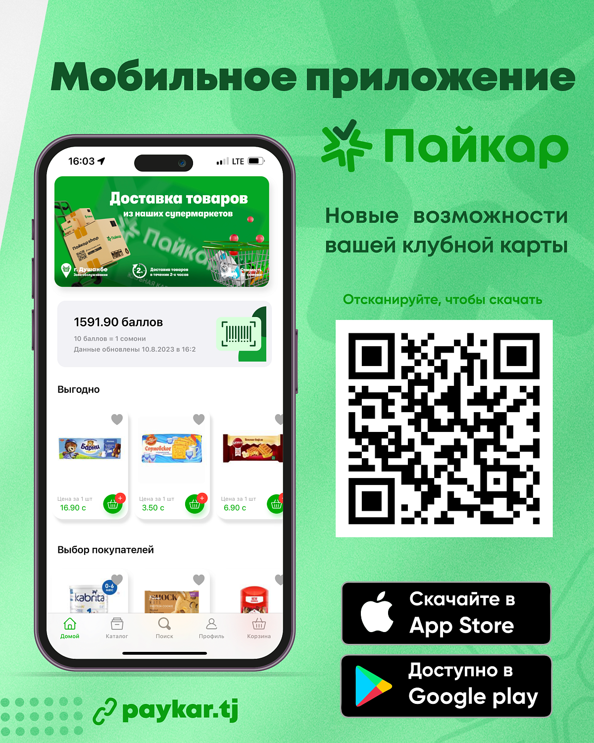 Клубная карта Пайкар